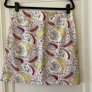 Talbots brand mini skirt. Size 4. Uec 18 inches length. Side zipper